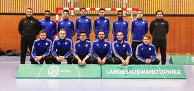 Die badische Futsal-Auswahl beim Länderpokal in Duisburg. Foto: bfv