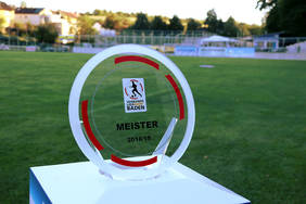 Meisterschale der Verbandsliga Baden. Foto: bfv