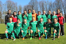 U14-Juniorinnen beim SFV-Turnier in der Sportschule Schöneck. Foto: bfv
