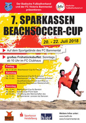 Beachsoccer-Cup in Bammental. Grafik: bfv