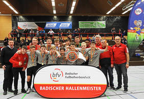 Badischer Futsalmeister C-Junioren: SpVgg Neckarelz. Foto: bfv