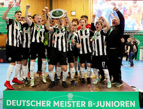 Deutscher Futsalmeister B-Junioren: SV Sandhausen. Fotos: Christof Koeplse gettyimages