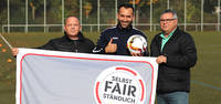 Fair-Play-Ehrung für Marco Rocca, Trainer des DJK Fortuna Edingen-Neckarhausen. Foto: bfv