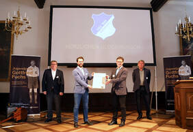 Jugendpreis Gottfried Fuchs: TSG Hoffenheim wurde ausgezeichnet. Foto: SBFV, johapress