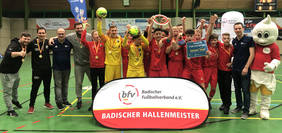 Badischer Futsalmeister C-Junioren: SV Sandhausen. Foto: bfv