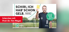 DFB-Impfkampagne „Schiri, ich hab‘ schon Gelb“. Grafik: DFB